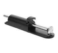 SOLUSTRE Verrou à Ressort en Alliage de Zinc Noir Installation Facile et Design Élégant pour Portes Doubles, pour Sécuriser Portails et Portes Extérieures