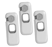SOLUSTRE Verrous de Sécurité Anti-pincement pour Bébés 3pcs en Plastique Abs pour Portes de Réfrigérateur et Fenêtres Accessoires de Mobilier Multifonctionnels