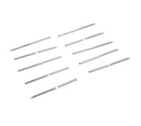 SOLUSTRE Vis Tire-Fond Acier Inoxydable Filetage Gauche et Droite pour Garde-Corps Terrasse en Bois, Lot de 10, Usage Extérieur, Fixation Robuste et Résistance la Corrosion