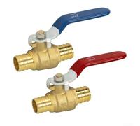 Solution améliorée de gestion de l'eau 2 robinets à boisseau sphérique en laiton quart de tour disponibles maintenant (1,27 cm)