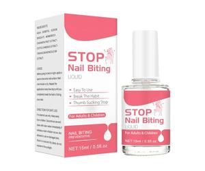 Solution Amère Anti-rongement Des Ongles - 0,5 Fl Oz, Empêche La Succion Du Pouce, Aide Les Adultes Et Les Bébés À Se Débarrasser De La Piqûre Du Pouce