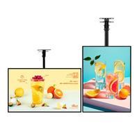 Solution Complète D'affichage Numérique, Panneau De Menu Et Affichage LED Pour Restaurant, Panneau D'affichage Lumineux à Cadre Encliquetable Pour Montage Mural 60×80cm/23.6×31.5in