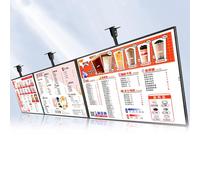 Solution Complète D'Affichage Numérique : Panneau De Menu Rétroéclairé Led Mural, Caisson Lumineux 3D En Aluminium Pour Restaurants, Affichage Numérique Attrayant, Lot De,3 Pcs-60x90cm/23.62x35.43in