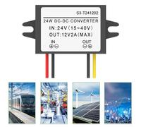 Solution d'alimentation durable : ce convertisseur étanche transforme efficacement les tensions d'entrée allant de quinze à quarante volts à douze volts (4 A)