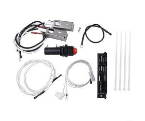 Solution d'allumage complète pour grille Weber Summit Silver B 4 brûleurs avec connecteurs d'électrode, module de sortie double et vis de fixation