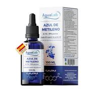 Solution de bleu de méthylène 1 % EP-USP 99 % - 100 % - Qualité pharmaceutique - Verre bleu protecteur UV avec compte-gouttes - Pureté testée sans métaux lourds (100 ml)
