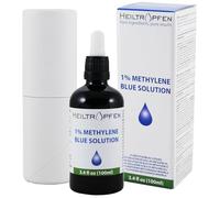 Solution de bleu de méthylène à 1% - 100 ml | Ultra Haute Pureté USP - Testé par un tiers | Sans formaldéhyde | Methylene Blue | Bouteille en verre | Heiltropfen®