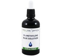 Solution de bleu de méthylène à 5% - 100 ml | Concentration la plus élevée |Ultra Haute Pureté USP - Testé par un tiers | Sans formaldéhyde | Methylene Blue | Bouteille en verre | Heiltropfen®