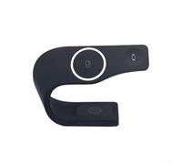 Solution de charge magnétique sans fil 15 W pour iPhone, téléphones, écouteurs et appareils portables avec coque en aluminium (alliage noir)