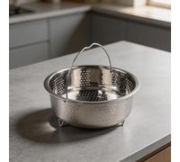 Solution de cuisson à la vapeur pour cuiseur à riz avec construction en acier inoxydable 304 et mise au point sur une livraison de vapeur uniforme et une manipulation facile (17,5 cm)