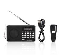 Solution de divertissement ultime, radio portable avec batterie rechargeable, haut-parleur HD pour des basses riches et des aigus clairs, compatible