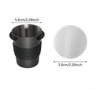 Solution de dosage de café en acier inoxydable parfaitement adaptée aux poignées de machine à expresso 51/53/58 mm (58 mm)