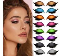 Solution de maquillage rapide pour les yeux Faux cils avec dos adhésif pour la beauté Pas de désordre Faux cils