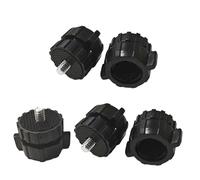 Solution de montage tête sphérique 17 mm vers adaptateur à vis 1/4" pour une installation facile sur trépied, adaptateur de montage d'appareil photo, support en métal