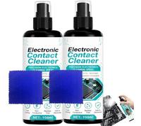 Solution de nettoyage à séchage rapide pour cartes de circuits imprimés et connecteurs, nettoyant pour contacts électriques pour la réparation de circuits de consoles téléphoniques, liquide (2 pièces)
