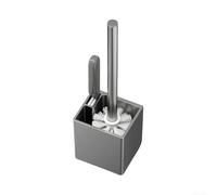 Solution de nettoyage de toilettes Brosse murale avec suceur plat pour chaque coin (A)
