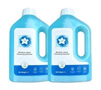 Solution De Nettoyage De Vitres Robot 2-Pack 1L, Formule Sans Traces For Verre Et Carrelage, Compatible Avec ECOVACS DEEBOT T30 T30S T50 X5 X8 X9 PRO OMNI