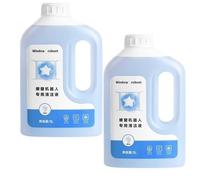 Solution de nettoyage for robot nettoyeur de vitres, compatible avec ECOVACS Winbot W1 Pro/W2 Pro Omni/W1/W1SPRO/W2/W2SPRO, liquide nettoyant for vitres(2Pack)