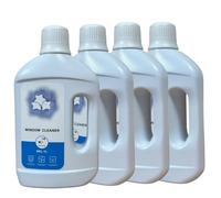 Solution de nettoyage for vitres, compatible avec ECOVACS Winbot W1 Pro/W2 Pro Omni/Winbot Mini/W1S/W2/W2S PRO/W920, solution de nettoyage for vitres(1000mlx4)