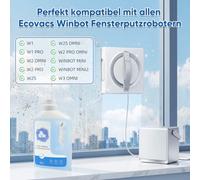 Solution de nettoyage pour robot nettoyeur de vitres Ecovacs Winbot, 1 l | Pour ECOVACS Winbot W1 PRO,W2,W2 OMNI,W2 PRO,W2 PRO OMNI,MINI,W2S,W2S OMNI,W3 OMNI, 1L