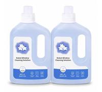 Solution de Nettoyage pour Vitres 1 L Compatible avec Winbot W1 PRO/W2 PRO OMNI/W3 OMNI et W1S, Nettoyant au Parfum de Jacinthe des Bois pour Surfaces en Verre(2pcs)