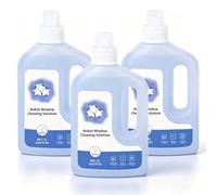 Solution de Nettoyage pour Vitres 1 L Compatible avec Winbot W1 PRO/W2 PRO OMNI/W3 OMNI et W1S, Nettoyant au Parfum de Jacinthe des Bois pour Surfaces en Verre(3pcs)