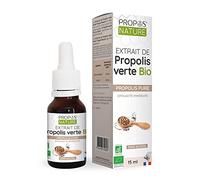 Solution de Propolis Verte Bio - Propos'Nature - 15 ml - Certifié Biologique (AB) - Sans alcool