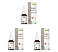 Solution de Propolis Verte Bio - Propos'Nature - 15 ml - Certifié Biologique (AB) - Sans alcool (Lot de 3)