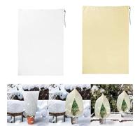 Solution de protection contre le gel de jardin largement applicable pour protéger les légumes et les petits arbres fruitiers du froid (beige)