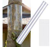 Solution de protection des arbres d'extérieur utilisant un film à base de PVC pour interrompre le mouvement des iguanes vers le haut des troncs sans produits chimiques ni danger pour la faune (40,6 x