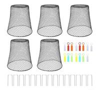 Solution de protection des plantes utilisant des housses en fer pour l'exposition au gel et les interférences des animaux pendant les saisons plus fraîches (5 pièces)