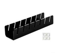 Solution de rangement compacte en acrylique pour casquette de baseball, peut contenir 7 chapeaux, design pratique pour une organisation facile dans n'importe quelle pièce (noir)