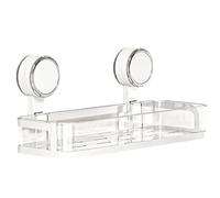 Solution de rangement de salle de bain facile à installer avec ventouse puissante, convient aux locataires et aux propriétaires