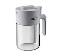 Solution de rangement d'épices de cuisine avec porte-cuillère et corps en verre transparent pour une meilleure organisation et accessibilité (gris)