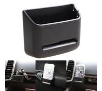 Solution de rangement intérieure de voiture avec fente pour téléphone et compartiment pour cartes pour ranger les pièces de monnaie et les petits articles divers. Construction en ABS organisé