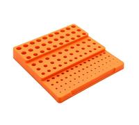 Solution de rangement pour outils de fraisage avec 121 emplacements pour perceuse de 1 à 13 mm - Boîte de rangement transparente