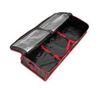 Solution de rangement spacieuse pour sapin de Noël de 2,1 m et accès facile pour la fermeture éclair (noir rouge)
