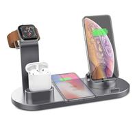 Solution de recharge innovante, chargeur sans fil universel avec port USB-C, base de recharge sécurisée pour appareils, surface antidérapante,