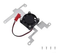 Solution de refroidissement complète pour Raspberry Pi, support de dissipateur thermique en aluminium avec ventilateur 5 V 5 000 tr/min, pâte thermique pré-appliquée et matériel de montage inclus