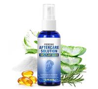 Solution De Soin Pour Piercing - Nettoyant Apaisant 60 Ml, Liquide Antiseptique Pour Le Nez, Traitement Doux Des Plaies, Aide Respectueuse De La Peau, Formule De Soutien À La | Nettoyant Pour