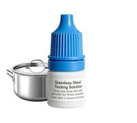 Solution De Test En Acier Inoxydable 3 Ml, Liquide D'analyse Rapide De La Vaisselle Des Matériaux, Outil Test Portable Facile À Utiliser Avec Compte-gouttes, Résultats Professionnels Pour Cuisine Do