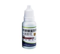 Solution de test en acier inoxydable - Identifie la qualité du métal pour le contrôle de la vaisselle, flacon compact de 15 ml, conception précise de l'applicateur, formule à réaction rapide + système