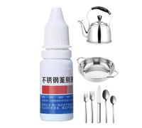 Solution de test pour acier inoxydable,Identification précise 12 millilitres | Réactif De Détection Vaisselle,Pour Technicien Marmite Tuyau Gobelet Isolant
