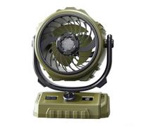 Solution de ventilation portable au design élégant, ventilateurs de charge USB compacts équipés de flux d'air réglables adaptés pour une utilisation en intérieur ou en extérieur (tête secouée verte)