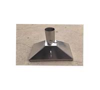 Solution d'extraction de fumées industrielles : capot robuste en acier inoxydable for les fumées de soudage, les poussières et les vapeurs de coupe(20cm/7.9in,40x30cm/15.7x11.8in)