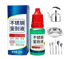 Solution d'identification des métaux : liquide compact pour tests chimiques avec effet de détection de précision et conception d'application simple, outil de vérification des matériaux de qualité