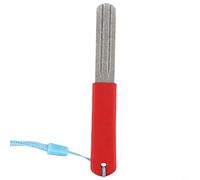 Solution durable et pratique Aiguiseur d'hameçon double face en diamant avec broyage en V pour prolonger la durée de vie des hameçons