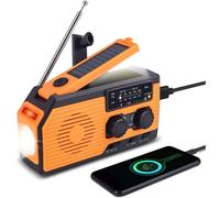 Solution d'urgence tout-en-un : radio d'urgence, alerte météo NOAA, radio solaire pour les situations imprévisibles et les explorations en plein