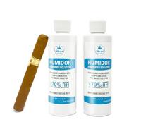 Solution Humidor pour Cave à Cigares,Humidor Solution pour Cigares,Cave Cigares Propylène Glycol Prémélangé Liquide 7 Fl oz (2 Bout),Cigares Humidors Humidificateur Solution