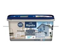 RIPOLIN - Peinture Ultra-Couvrante Solution Maison - Murs & Plafonds - Intérieur & Extérieur - Finition Mat - Séchage Rapide - 2,5L